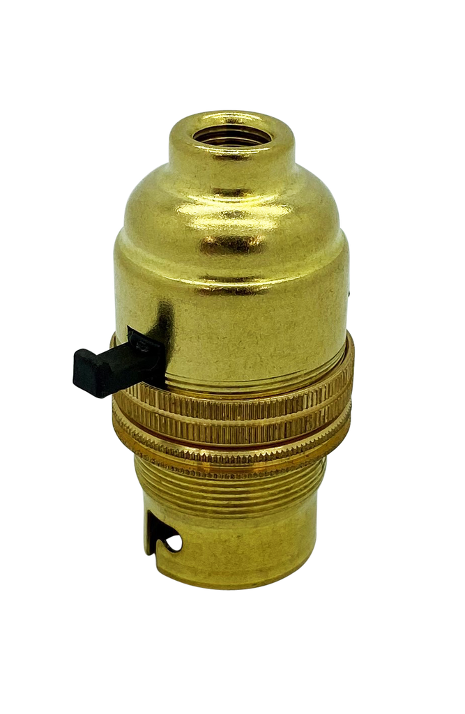 BC Lampholder ½" Switched Brass, Internal Earth The repairer’s